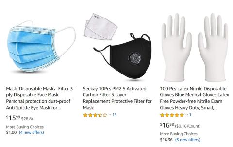 Amazon Face mask